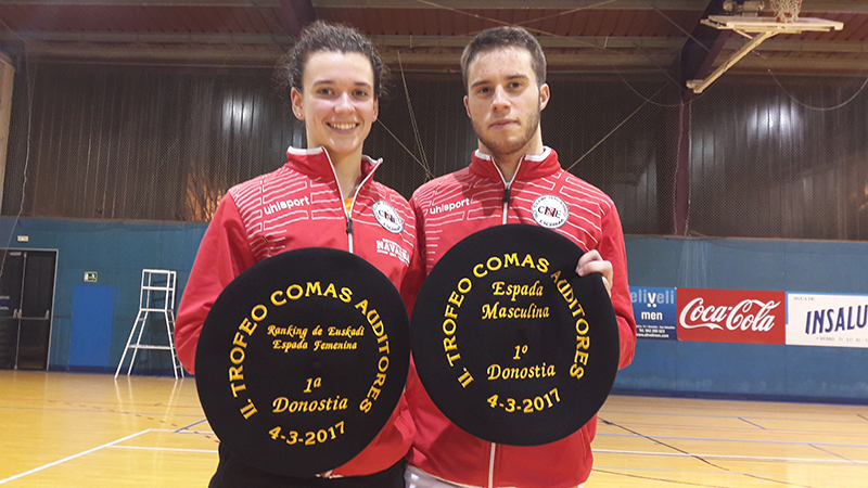 Yago Navarro y Maria Boulandier campeones en el II Torneo Donostia de espada absoluta